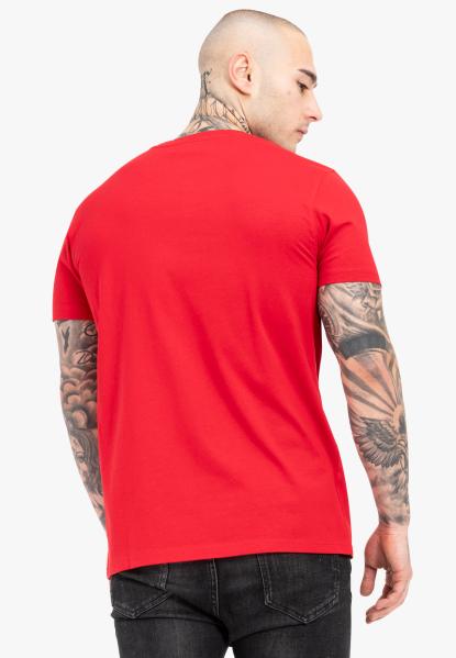 SPLASHING  Herren T-Shirt normale Passform red black white