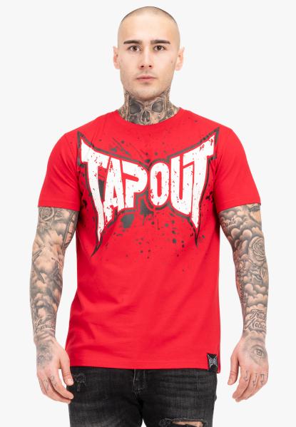 SPLASHING  Herren T-Shirt normale Passform red black white