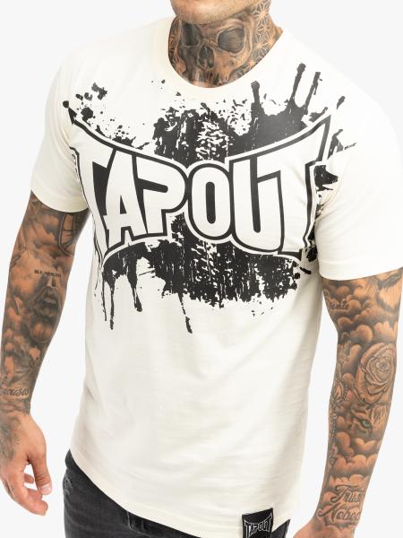 SPLASHED  Herren T-Shirt normale Passform Ecru Black