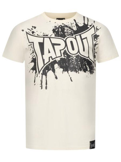 SPLASHED  Herren T-Shirt normale Passform Ecru Black