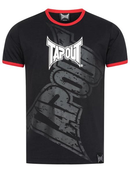 SPLASHED  Herren T-Shirt normale Passform black red white