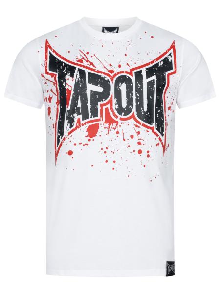 SPLASHING  Herren T-Shirt normale Passform white red black