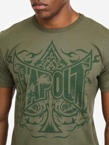ACE OF SPADES Herren T-Shirt normale Passform olive white