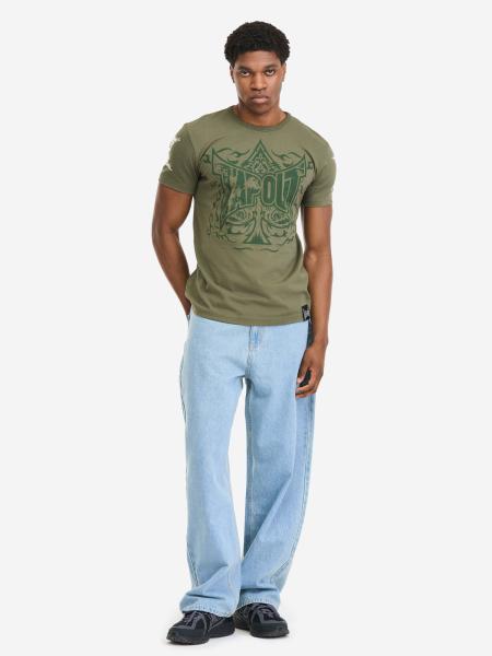 ACE OF SPADES Herren T-Shirt normale Passform olive white