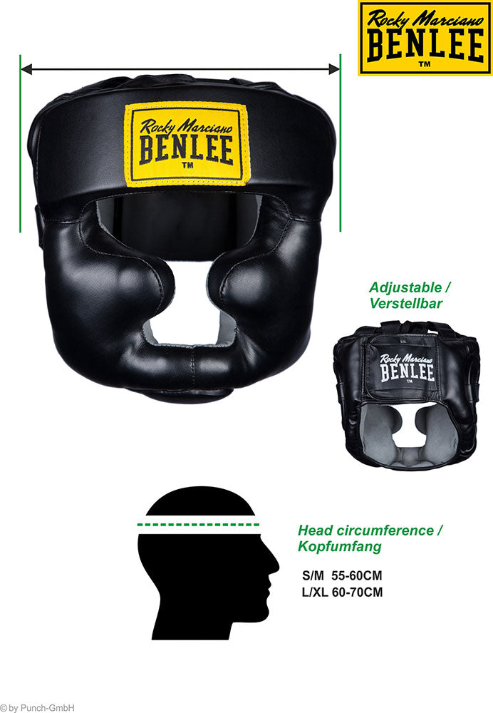 Benlee Kopfschutz aus Kunstleder FULL PROTECTION