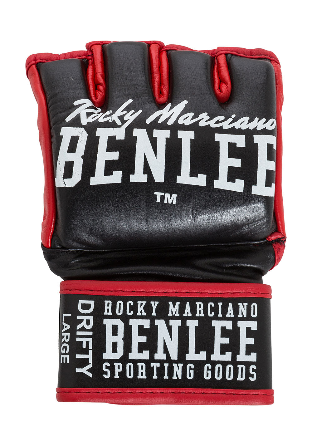 Benlee Drifty MMA-Handschuhe aus Leder Schwarz Rot