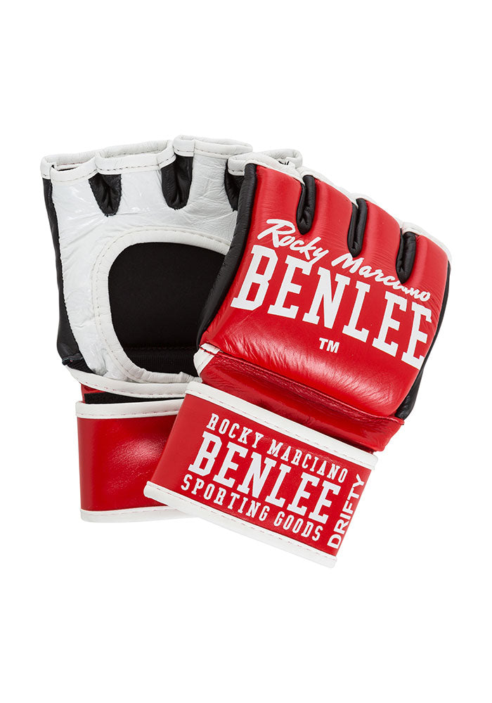Benlee Drifty MMA-Handschuhe aus Leder Rot Weiß
