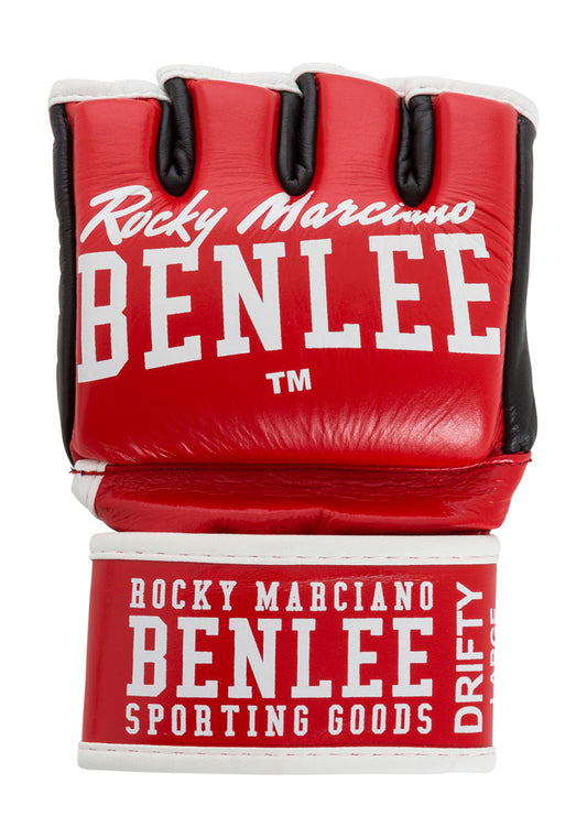 Benlee Drifty MMA-Handschuhe aus Leder Rot Weiß