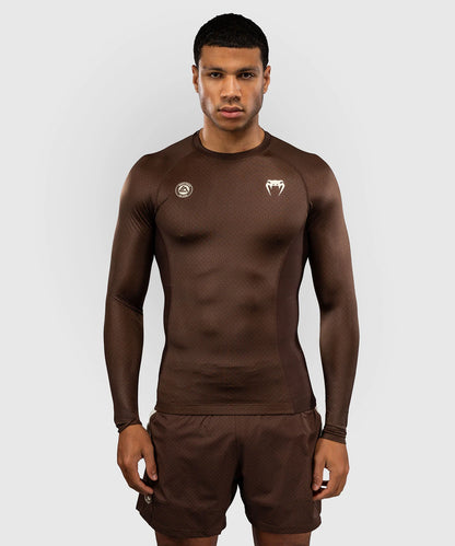 Venum x Roger Gracie Academy Langarm Rashguard - Dunkelbraun