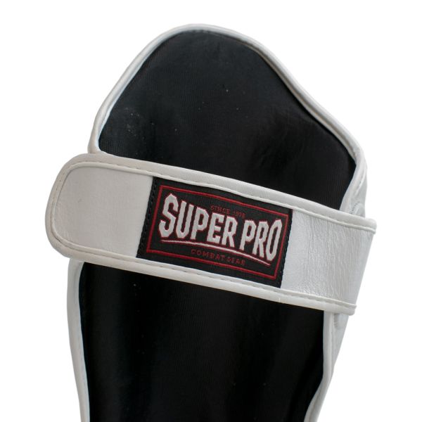 Super Pro Combat Gear Thai-pro Shin Guard white