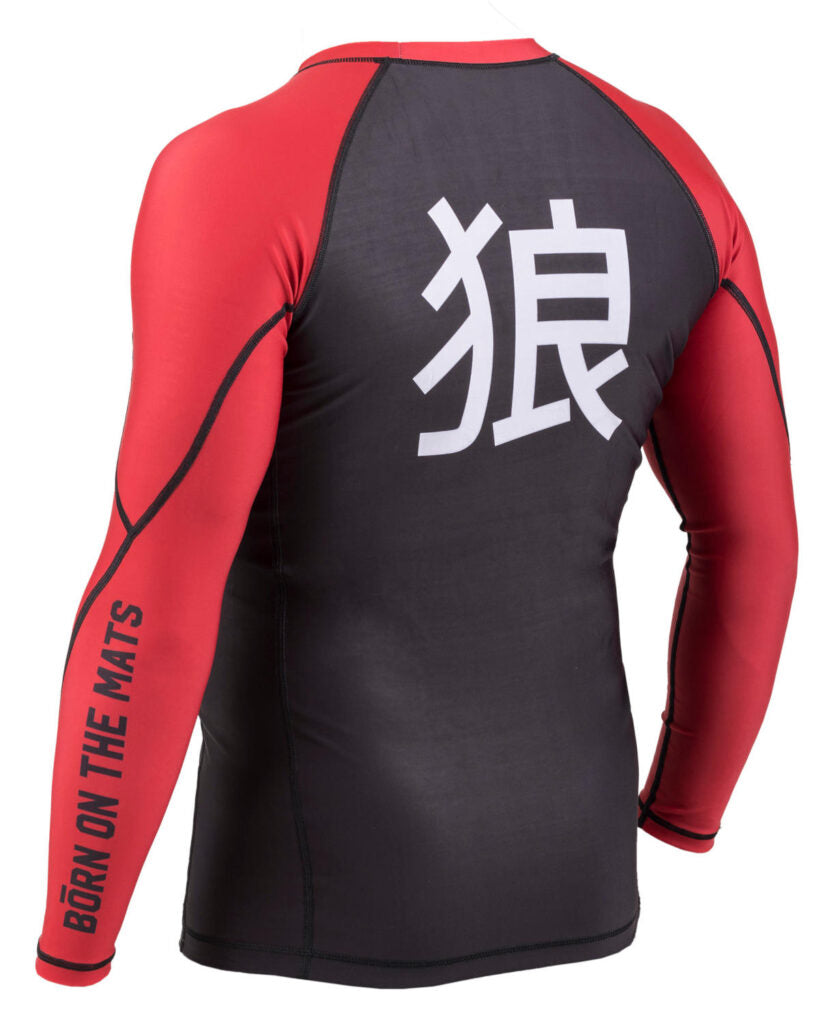 OKAMI Rashguard BORNRED L/S