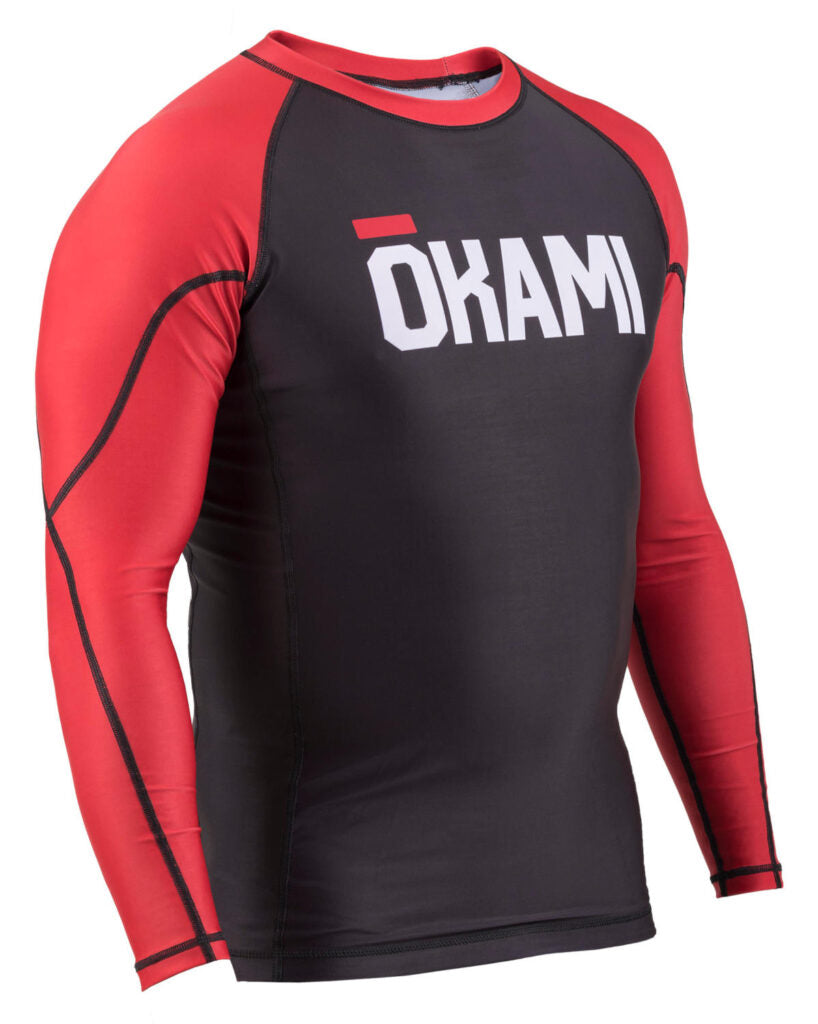 OKAMI Rashguard BORNRED L/S