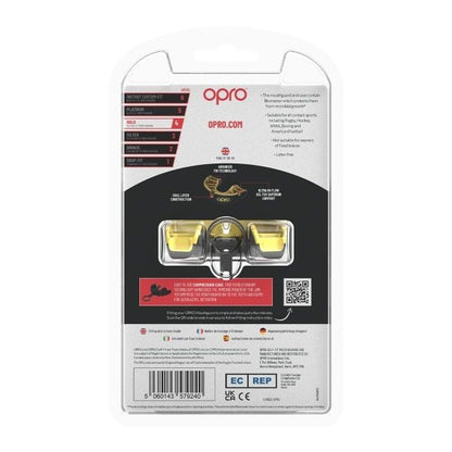 Opro Mundschutz Self-Fit Gold-Edition V2 Schwarz/Gold Junior