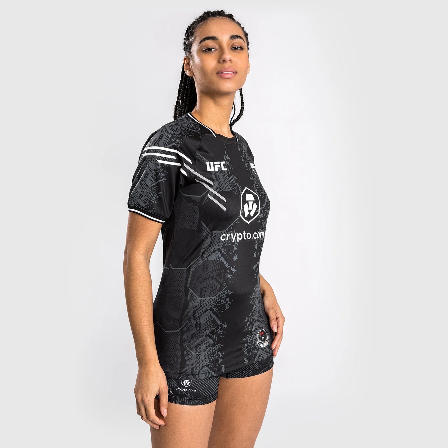UFC Adrenaline by Venum Authentic Fight Night Walkout-Trikot für Frauen - Schwarz