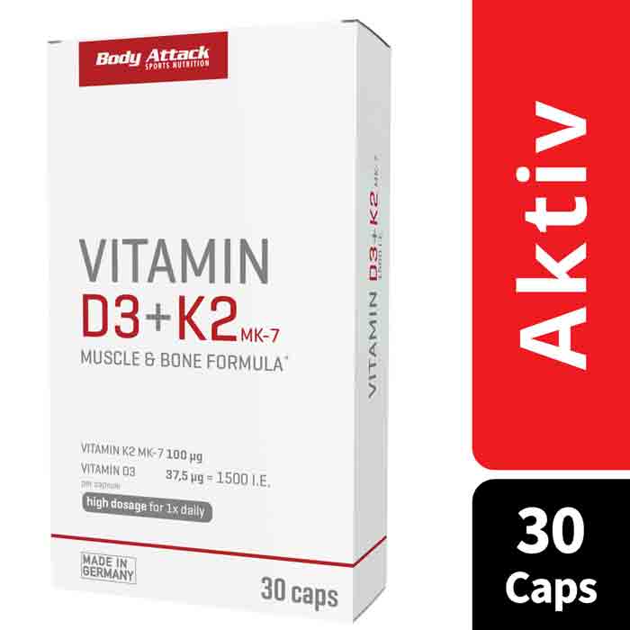 VITAMIN D3 + K2 (30 Caps)