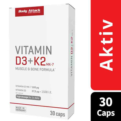 VITAMIN D3 + K2 (30 Caps)