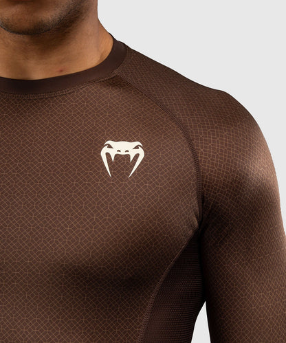 Venum x Roger Gracie Academy Langarm Rashguard - Dunkelbraun