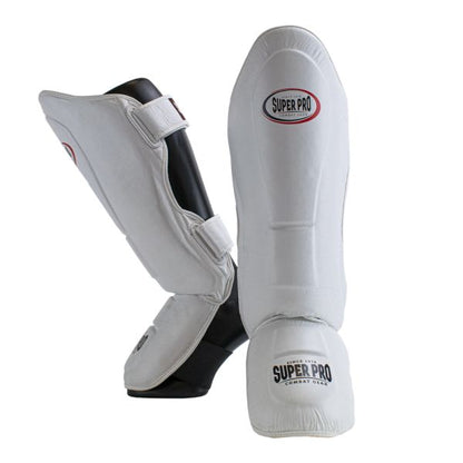 Super Pro Combat Gear Thai-pro Shin Guard white