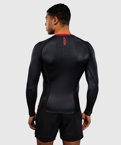 Venum x Roger Gracie Signature Langarm Rashguard - Schwarz/Rot