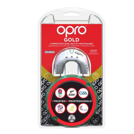 Opro Mundschutz Selbstanpassung Gold Junior grün