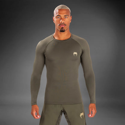Venum Contender Herren Langärmeliger Rashguard - Khaki