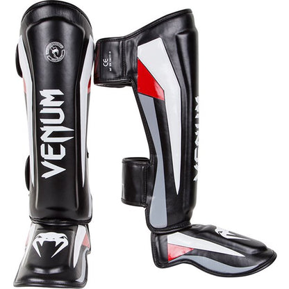 Venum Elite Standup Schienbeinschutz Schwarz/rRot/Grau