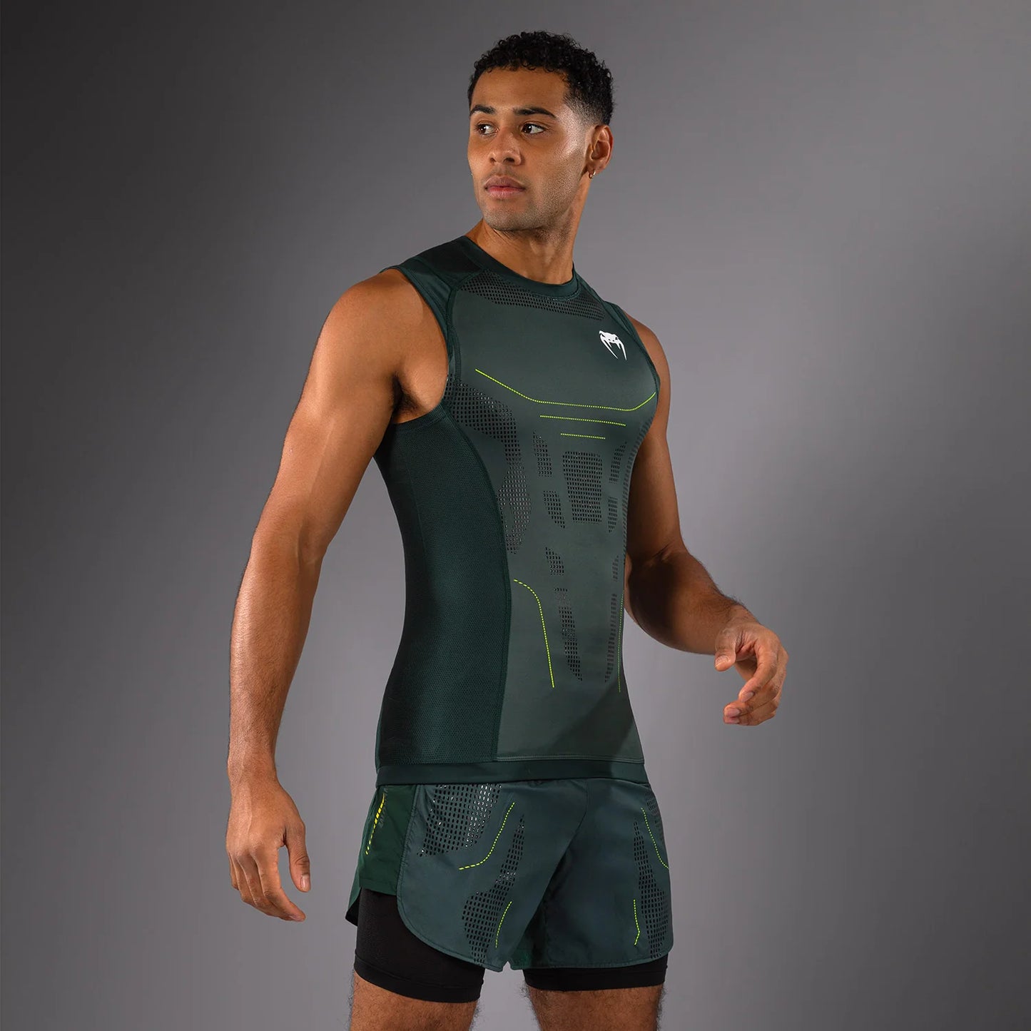 Venum Technical 3.0 Ärmelloses Rashguard - Waldgrün
