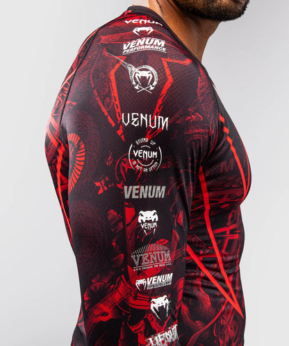 Venum 20th Anniversary Langarm Rashguard - Schwarz/Rot