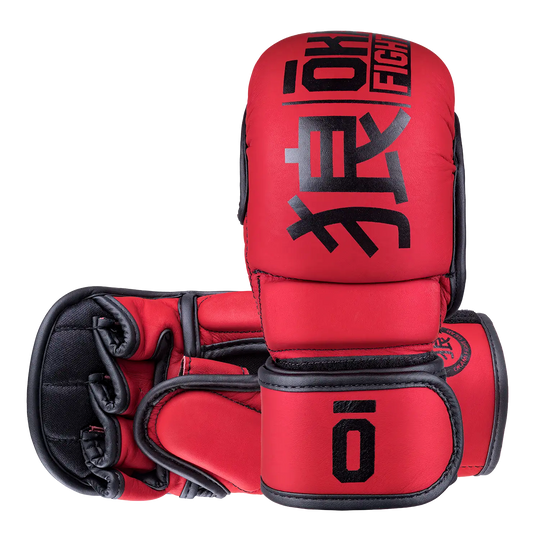 OKAMI FIGHTGEAR MMA Sparring Gloves V2 Red/Black