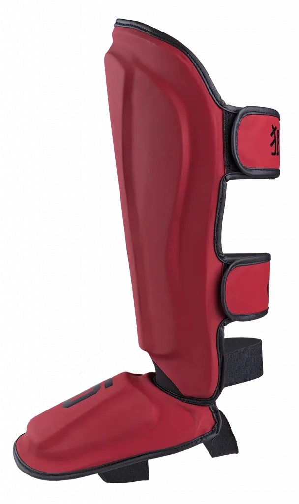 OKAMI FIGHTGEAR Shin Guards Competitor V2 Black/Red