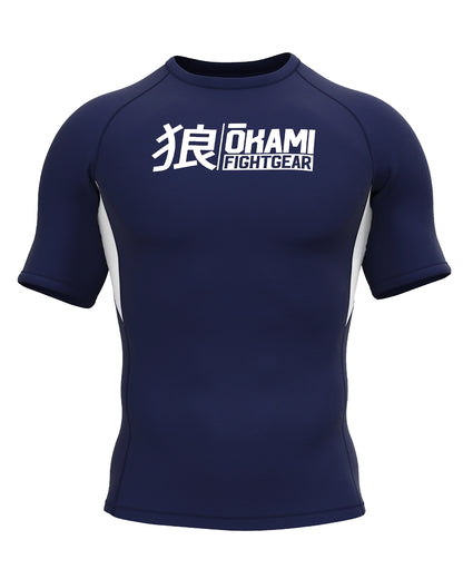 OKAMI Rashguard Short Sleeved Keii Navy