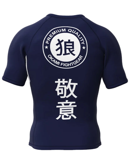 OKAMI Rashguard Short Sleeved Keii Navy