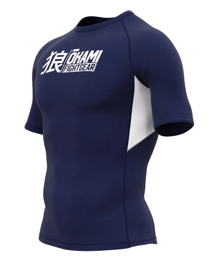 OKAMI Rashguard Short Sleeved Keii Navy