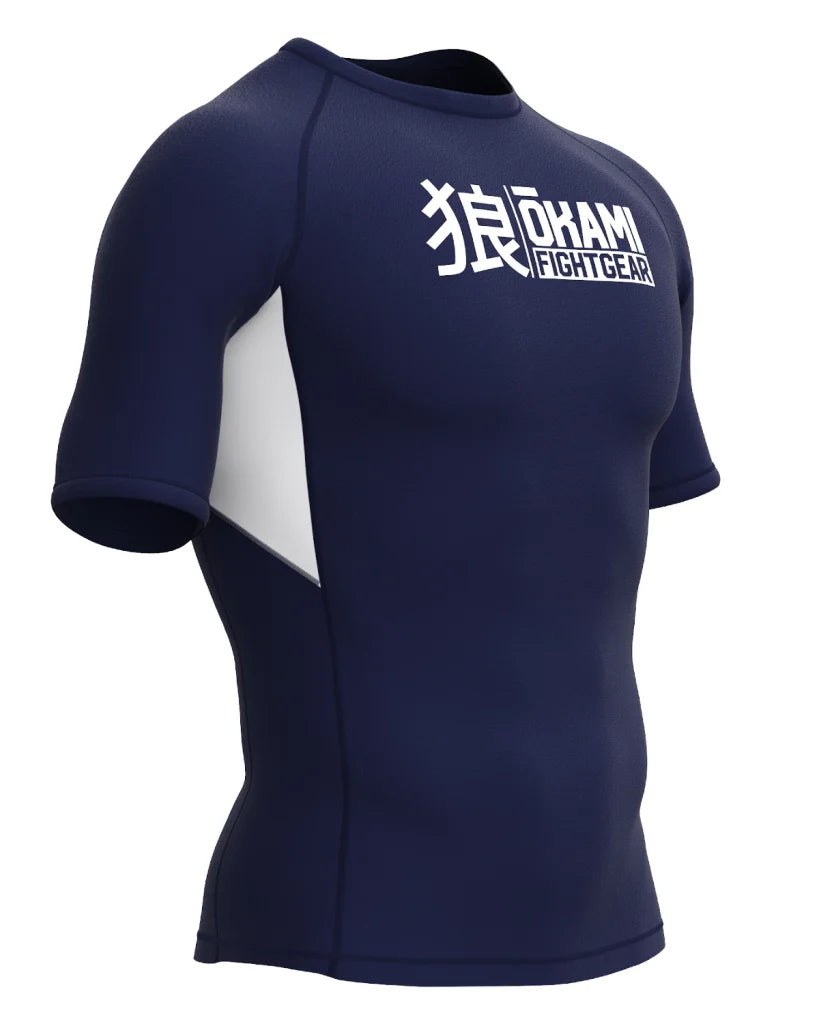 OKAMI Rashguard Short Sleeved Keii Navy