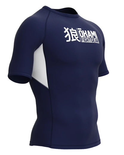 OKAMI Rashguard Short Sleeved Keii Navy