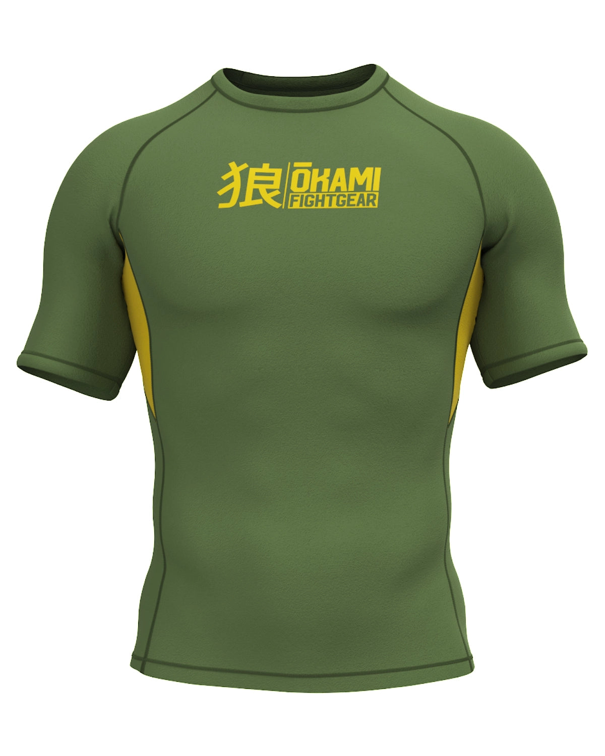 OKAMI Rashguard Short Sleeved Keii Khaki