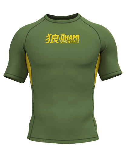 OKAMI Rashguard Short Sleeved Keii Khaki