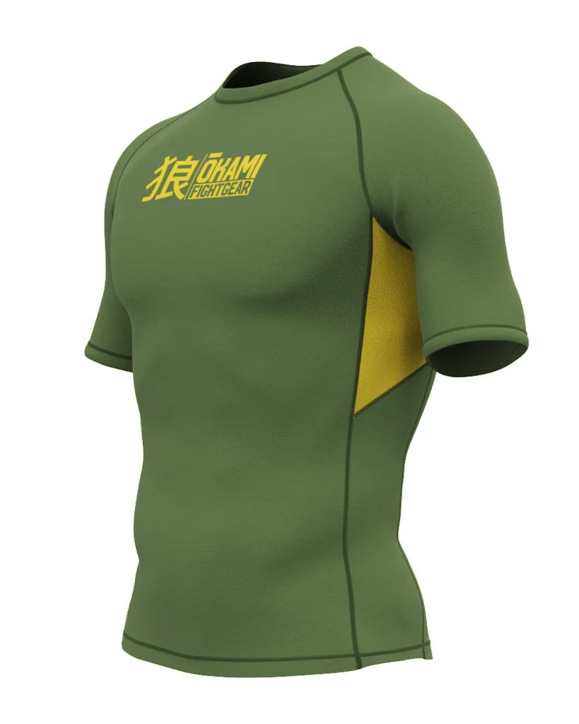 OKAMI Rashguard Short Sleeved Keii Khaki
