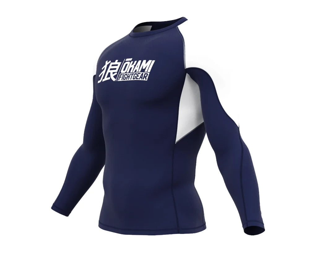 OKAMI Rashguard Long Sleeved Keii Navy