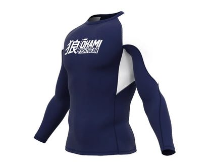 OKAMI Rashguard Long Sleeved Keii Navy