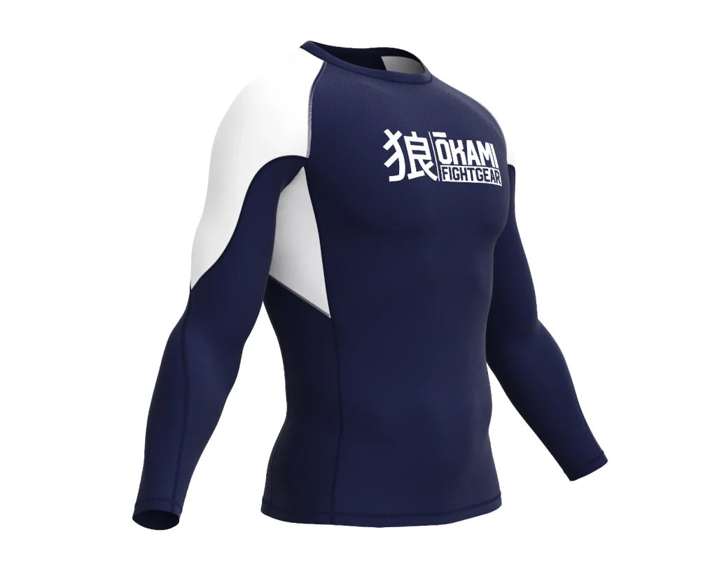 OKAMI Rashguard Long Sleeved Keii Navy