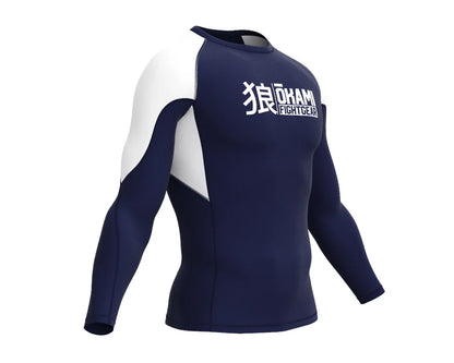 OKAMI Rashguard Long Sleeved Keii Navy
