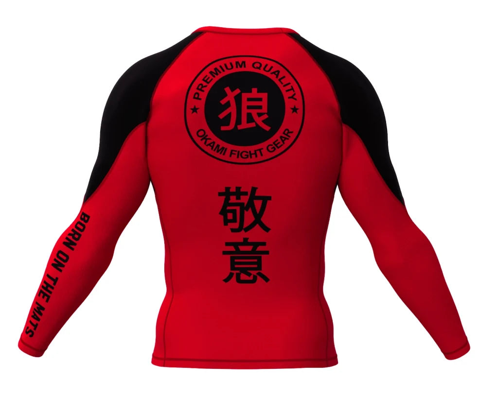 OKAMI Rashguard Long Sleeved Keii Flame