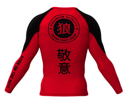 OKAMI Rashguard Long Sleeved Keii Flame