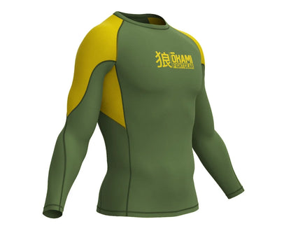 OKAMI Rashguard Long Sleeved Keii Khaki
