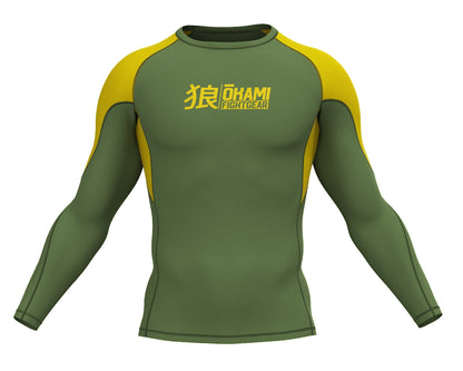 OKAMI Rashguard Long Sleeved Keii Khaki
