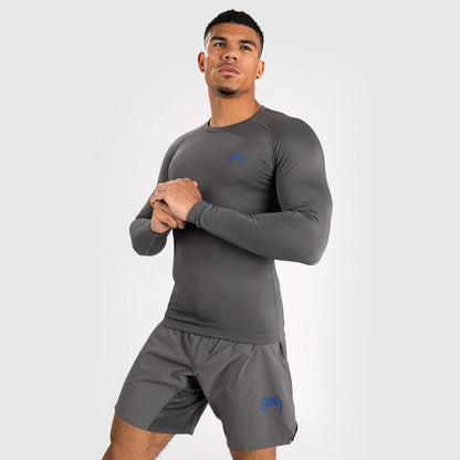 Venum Contender Herren Langärmeliger Rashguard - Grau