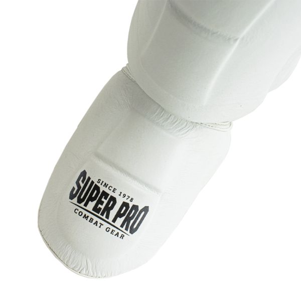 Super Pro Combat Gear Thai-pro Shin Guard white
