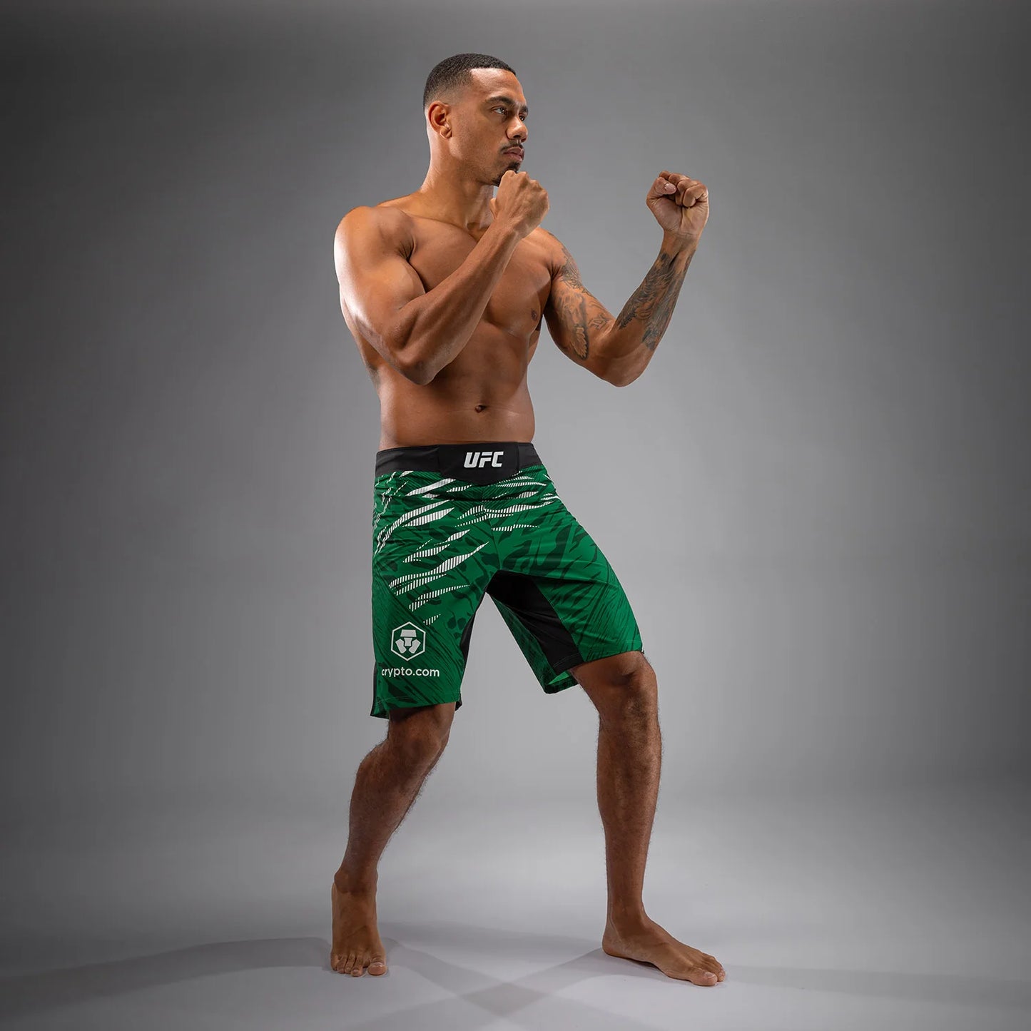 UFC Fusion by Venum Authentic Fight Night Herren Fight Short - Long Fit - Grün