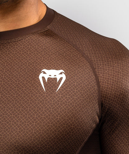 Venum x Roger Gracie Academy Kurzarm Rashguard - Dunkelbraun